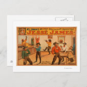 Carte Postale Jesse James Production Spectaculaire Occidentale (Devant / Derrière)