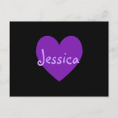 Carte Postale Jessica en violet (Devant)