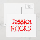 Carte Postale Jessica Rocks (Devant / Derrière)