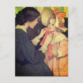 Carte Postale Jessie Wilcox Smith "Le bonnet rose" (Devant)