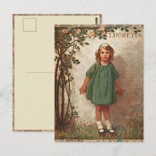Carte Postale Jessie Wilcox Smith "Lucretia" Petite Fille