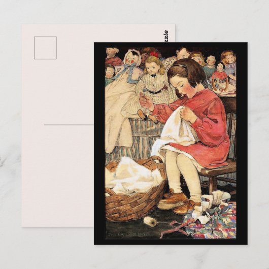 Carte Postale Jessie Wilcox Smith "The Little Busy Bee" (Devant / Derrière)