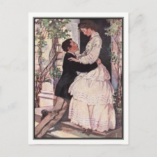 Carte Postale Jessie Willcox Smith - Laurie et Jo (Devant)