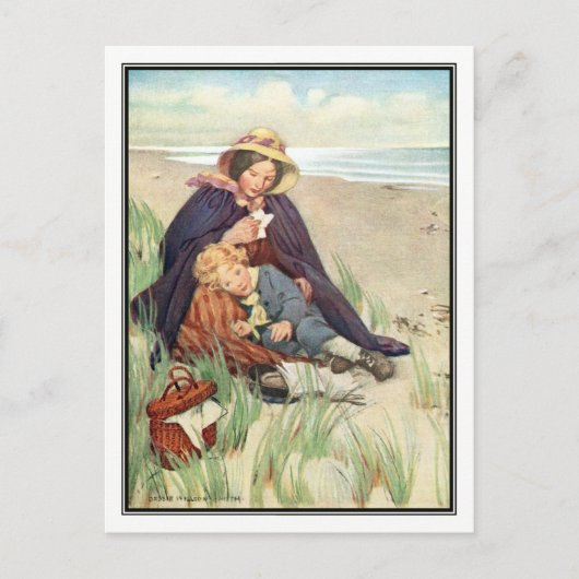 Carte Postale Jessie Willcox Smith - Le bord de mer (Devant)