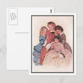 Carte Postale Jessie Willcox Smith - Meg, Jo, Beth et Amy (Devant / Derrière)