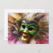 Carte Postale Jester coloré (Devant / Derrière)