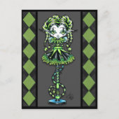 Carte Postale Jester Fae Jester Stick Arlequin Pix (Devant)