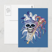 Carte Postale Jester Skull (Devant / Derrière)