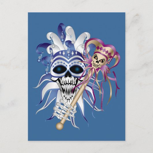 Carte Postale Jester Skull (Devant)