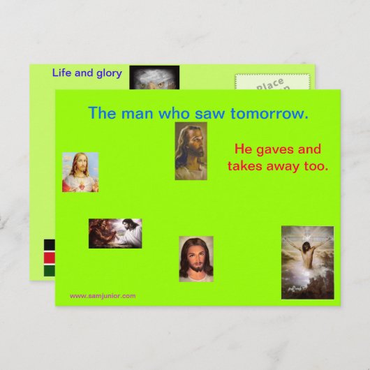 Carte Postale Jésus (Devant / Derrière)