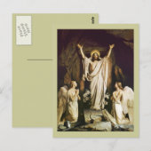 Carte Postale Jésus à l'ouverture de la tombe (Devant / Derrière)