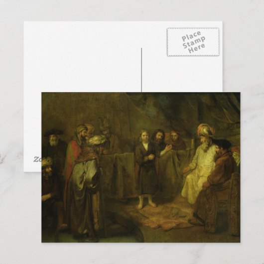 Carte Postale Jésus, âgé de douze ans, devant le (Devant / Derrière)