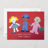 Carte Postale Jésus aime les Petits Enfants ! (Devant / Derrière)