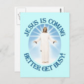 Carte Postale Jésus arrive (Devant / Derrière)