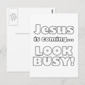 Carte Postale Jésus arrive... (Devant / Derrière)