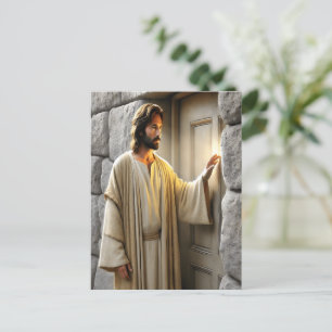 Carte Postale Jesus at Sunrise Antique Door