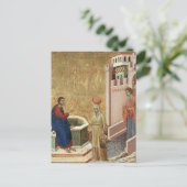 Carte Postale Jésus avec la femme au puits (Debout devant)