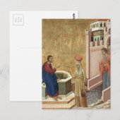 Carte Postale Jésus avec la femme au puits (Devant / Derrière)