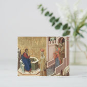 Carte Postale Jésus avec la femme au puits (Debout devant)