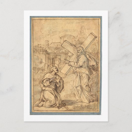 CARTE POSTALE JÉSUS AVEC PETER (Devant)