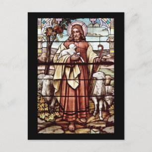 Carte Postale Jésus avec son mouton