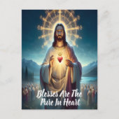 Carte Postale Jésus bénit la Pure : Coeur au milieu de beaucoup (Devant)
