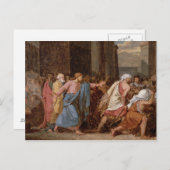 Carte Postale Jésus chassant les marchands du temple (Devant / Derrière)