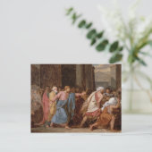 Carte Postale Jésus chassant les marchands du temple (Debout devant)