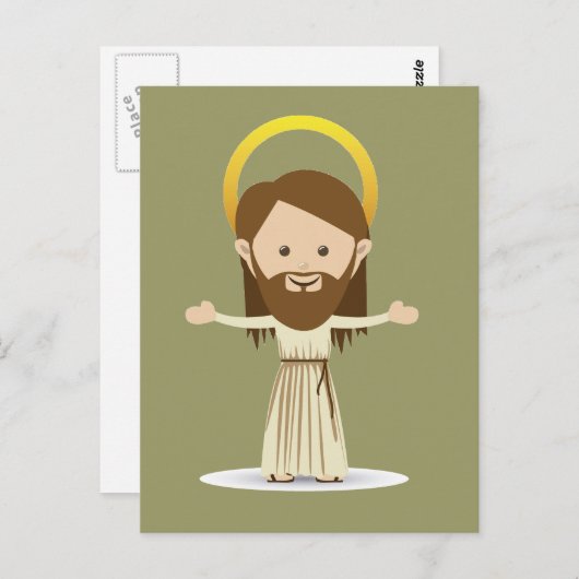 Carte postale Jésus Christ (Devant / Derrière)