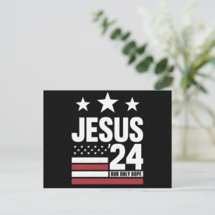 Carte Postale Jésus Christ 2024 Président Élection USA Politique