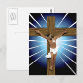 Carte Postale Jésus-Christ Abstrait (Devant / Derrière)