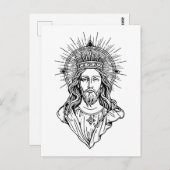 Carte Postale Jésus Christ Art (Devant / Derrière)