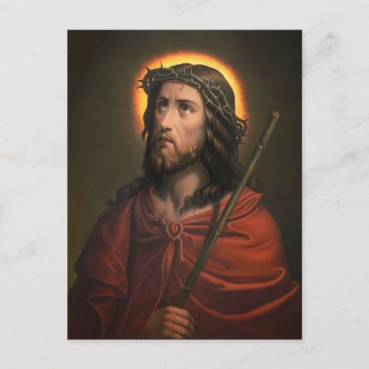 Carte Postale Jésus-Christ avec la Couronne d'épines (Devant)