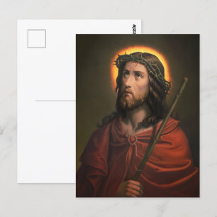 Carte Postale Jésus-Christ avec la Couronne d'épines