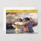 Carte Postale Jésus Christ Baptême image un (Devant / Derrière)
