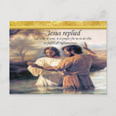 Carte Postale Jésus Christ Baptême image un (Devant)