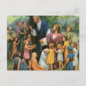 Carte Postale Jésus-Christ Bénédiction des enfants, Religion Vin (Devant)