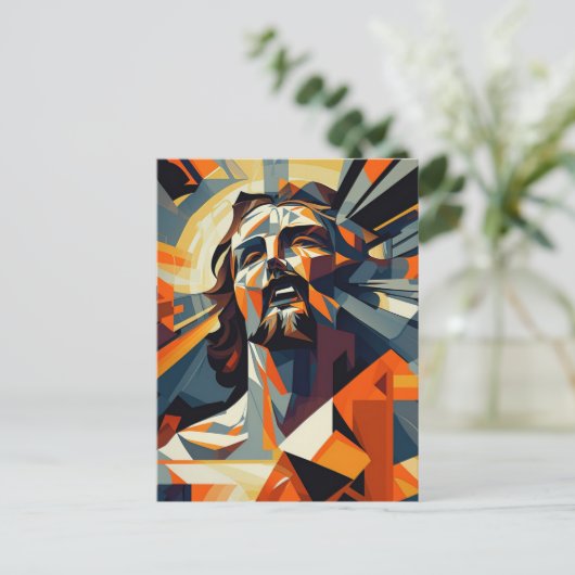 Carte Postale Jésus Christ cubisme (Debout devant)