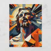 Carte Postale Jésus Christ cubisme (Devant)