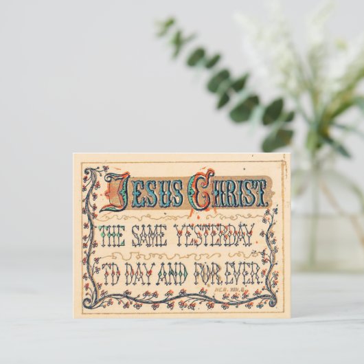 Carte Postale Jésus-Christ - Écritures (Debout devant)