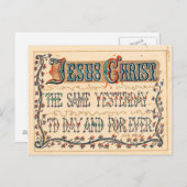 Carte Postale Jésus-Christ - Écritures (Devant / Derrière)