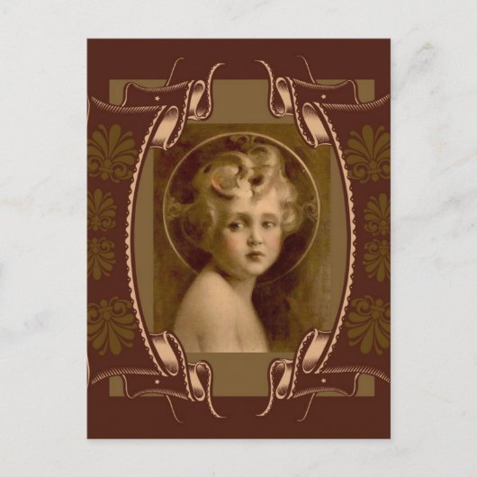 Carte Postale Jésus Christ Enfant "La Lumière du Monde" (Devant)