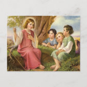 Carte Postale Jésus Christ Enseigner les enfants, Religion Vinta (Devant)
