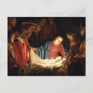 Carte Postale Jésus Christ est né à Noël