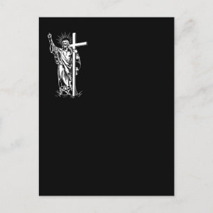 Carte Postale Jésus Christ et une croix