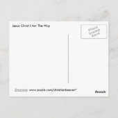 Carte Postale Jésus Christ Je Suis Le Chemin (Dos)