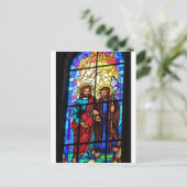 Carte Postale Jésus Christ mon berger vitrail (Debout devant)