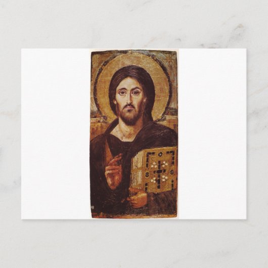Carte Postale Jésus-Christ Pantocrator Icône chrétienne (Devant)