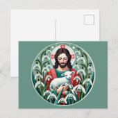 Carte Postale Jésus Christ Printemps de Pâques (Devant / Derrière)