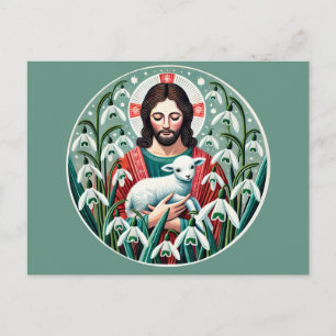 Carte Postale Jésus Christ Printemps de Pâques